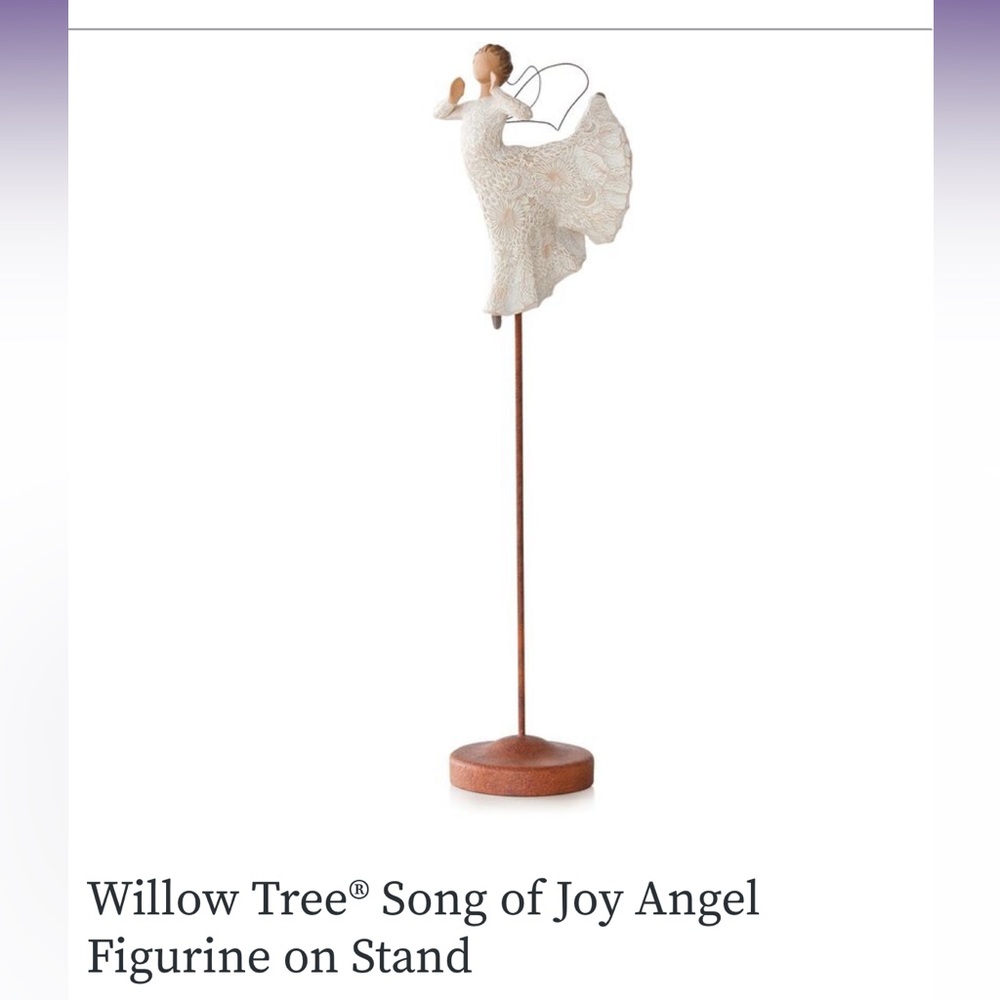 Willow Tree Song of Joy Angel Figurine on Stand - New in Box